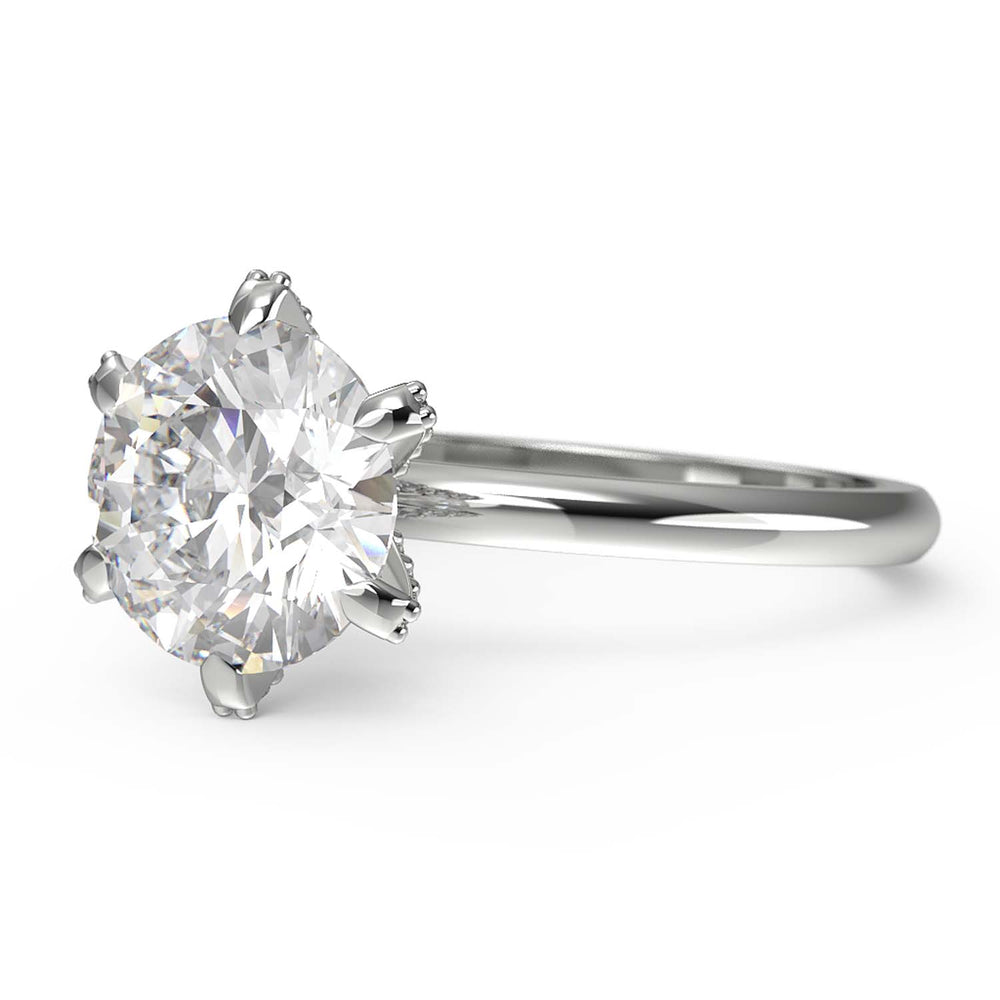 6 prong engagement ring