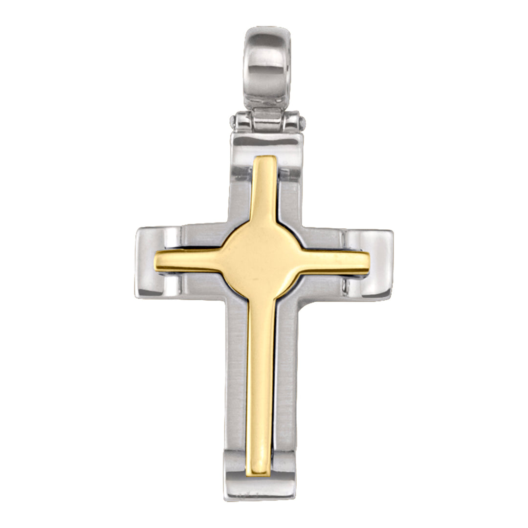 Two-Tone Gold Cross