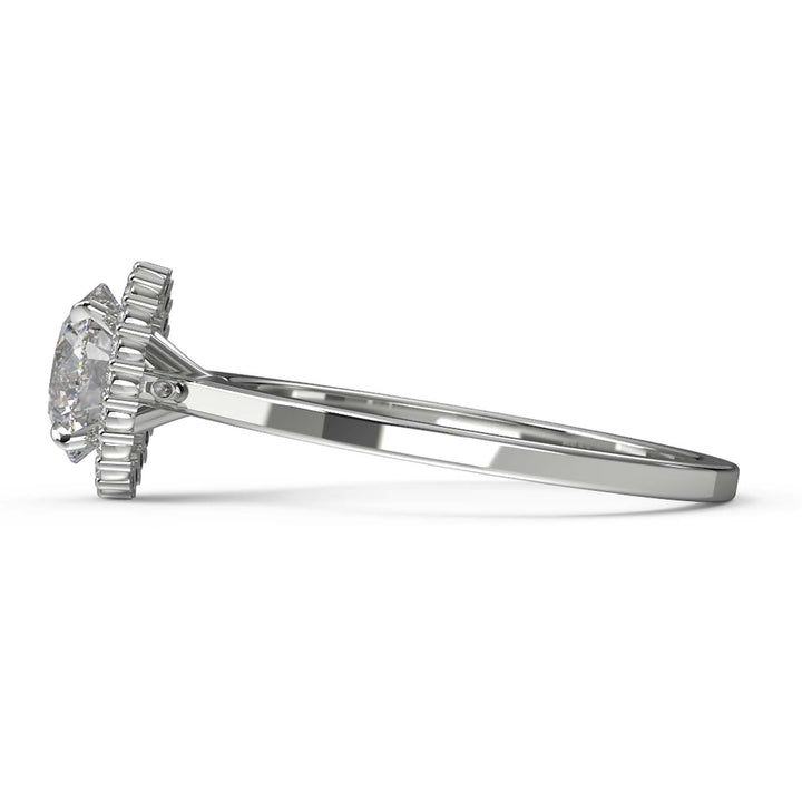 Round Halo Engagement Ring