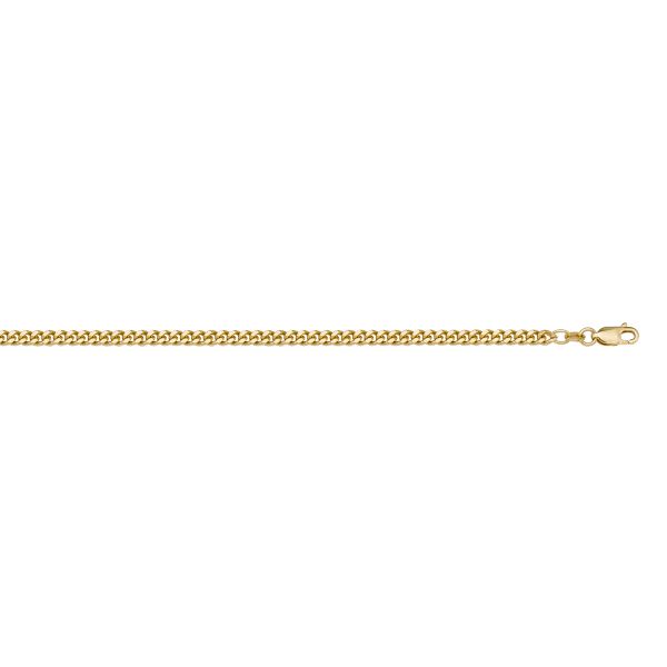 N102-YELLOW GOLD SOLID CURB LINK