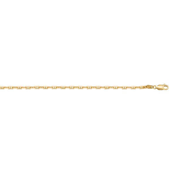 N116-YELLOW GOLD SOLID ANCHOR LINK