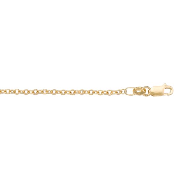 N605-YELLOW GOLD OPEN CABLE LINK