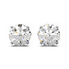 Premium 2 Carat Diamond Stud Earrings in Gold or Platinum