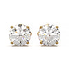 Premium 2 Carat Diamond Stud Earrings in Gold or Platinum