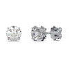 Premium 2 Carat Diamond Stud Earrings in Gold or Platinum