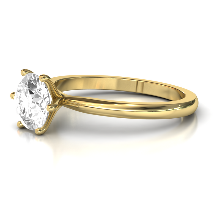 Classic Elegance: 6-Prong Round Solitaire Lab-Grown Diamond Ring (1.40 - 1.49) CT