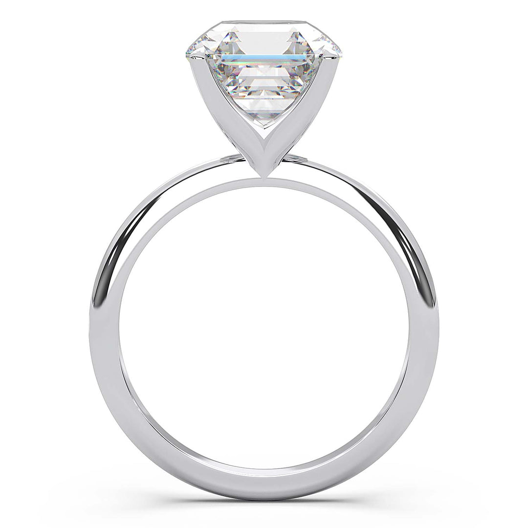 Asscher Cut Lab-Grown Diamond Solitaire Ring