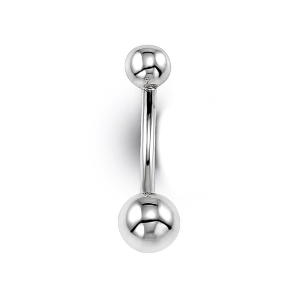 14k white gold Belly Ring