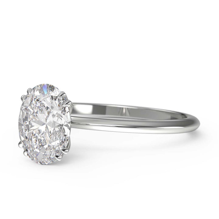 Oval Moissanite Solitaire Ring