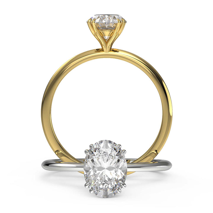 Oval Moissanite Solitaire Ring