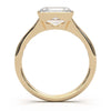 Sophisticated 1.90 Carat Radiant Cut Lab-Grown Diamond Bezel Engagement Ring with Elegant Split Shank Design