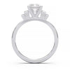 Exquisite 2.2ct Emerald-Cut Lab-Grown Yellow Diamond Engagement Ring with Flanking Baguettes Set in Lustrous Yellow Gold