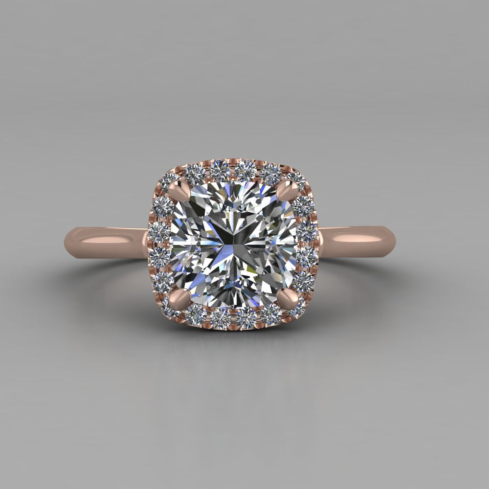 Cathedral Halo Engagement Ring