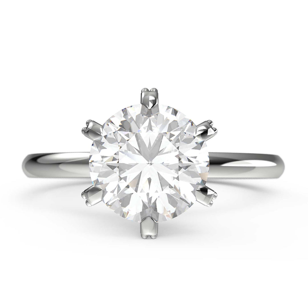  6 prong engagement ring