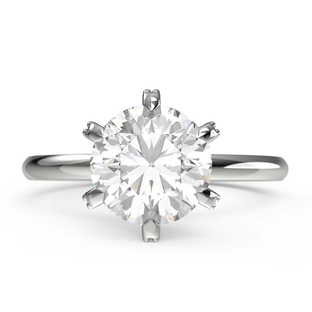 6 prong engagement ring