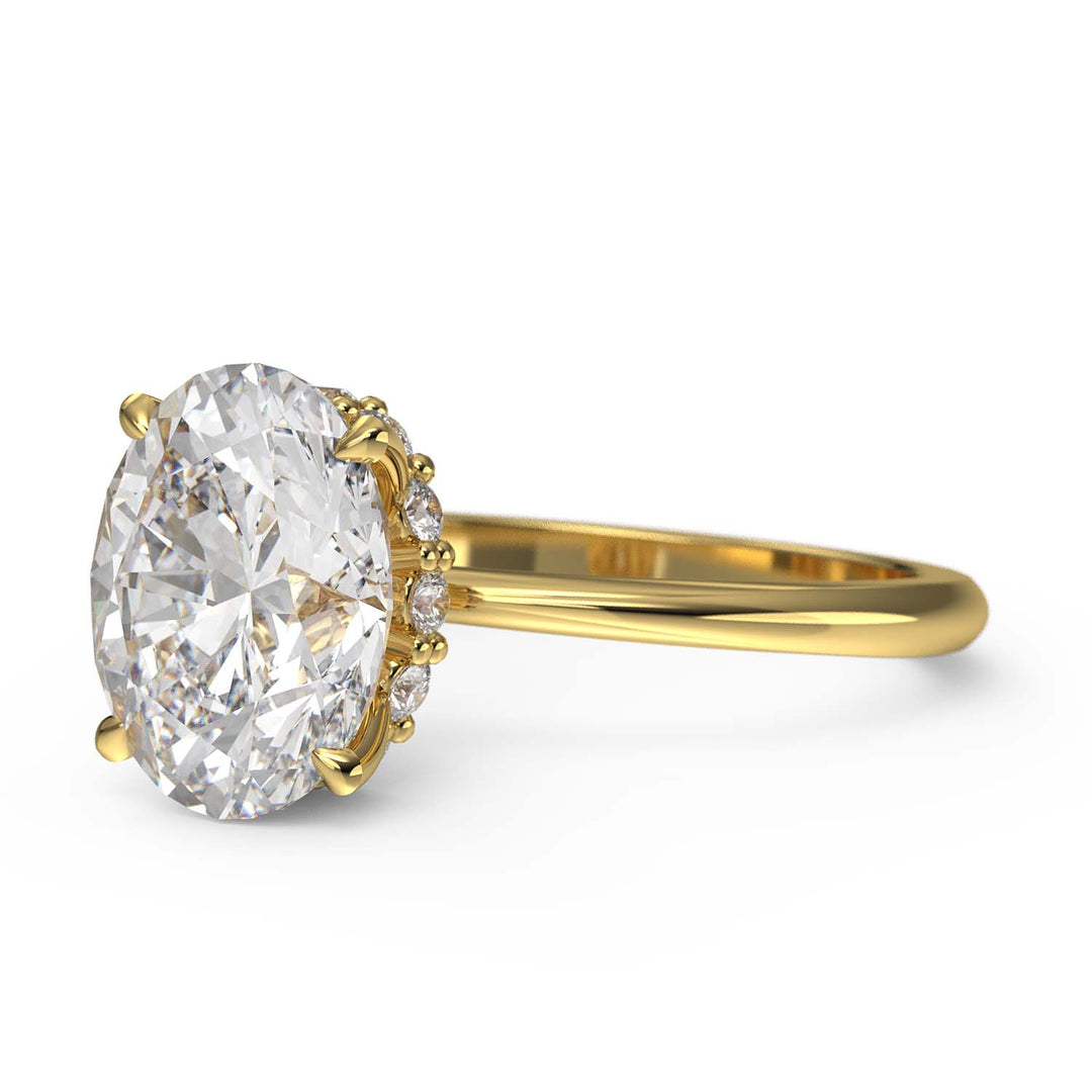 secret halo engagement ring