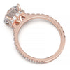 1.9 Carat Round Lab Grown Diamond Ring with Hidden Halo, Cathedral Setting, and Pave Band