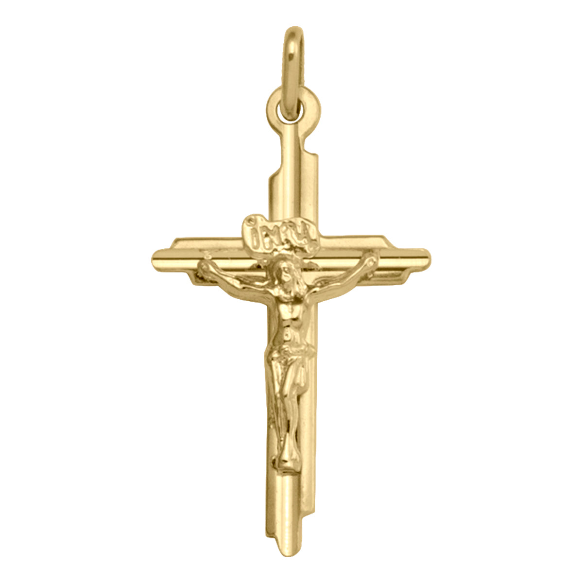 14k Yellow Gold Crucifix