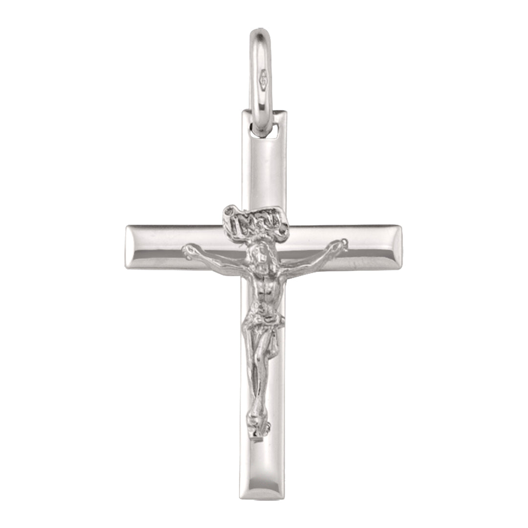 WHITE GOLD CRUCIFIX