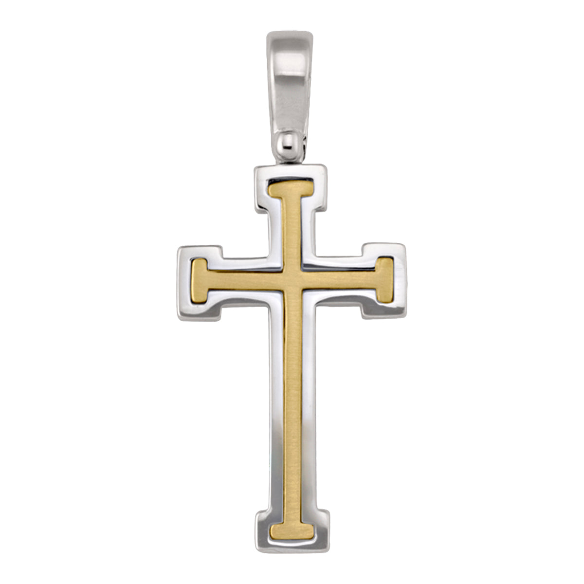 Two-Tone Gold Cross