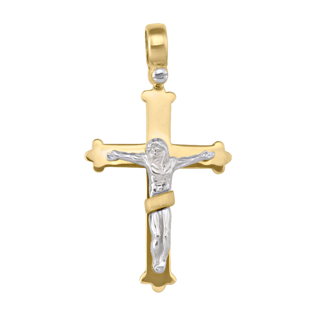 Two-Tone Gold Crucifix