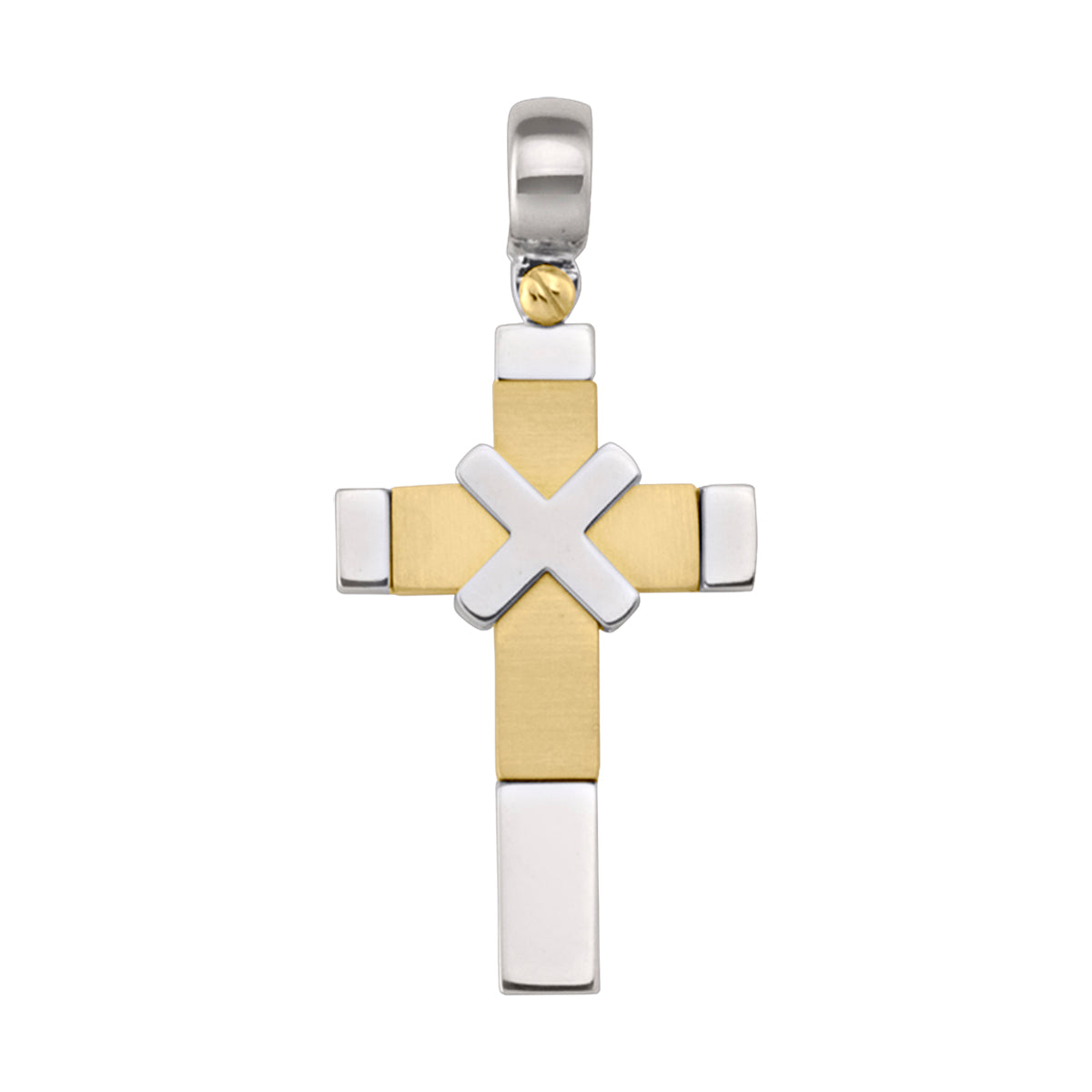 Two-Tone Gold Cross