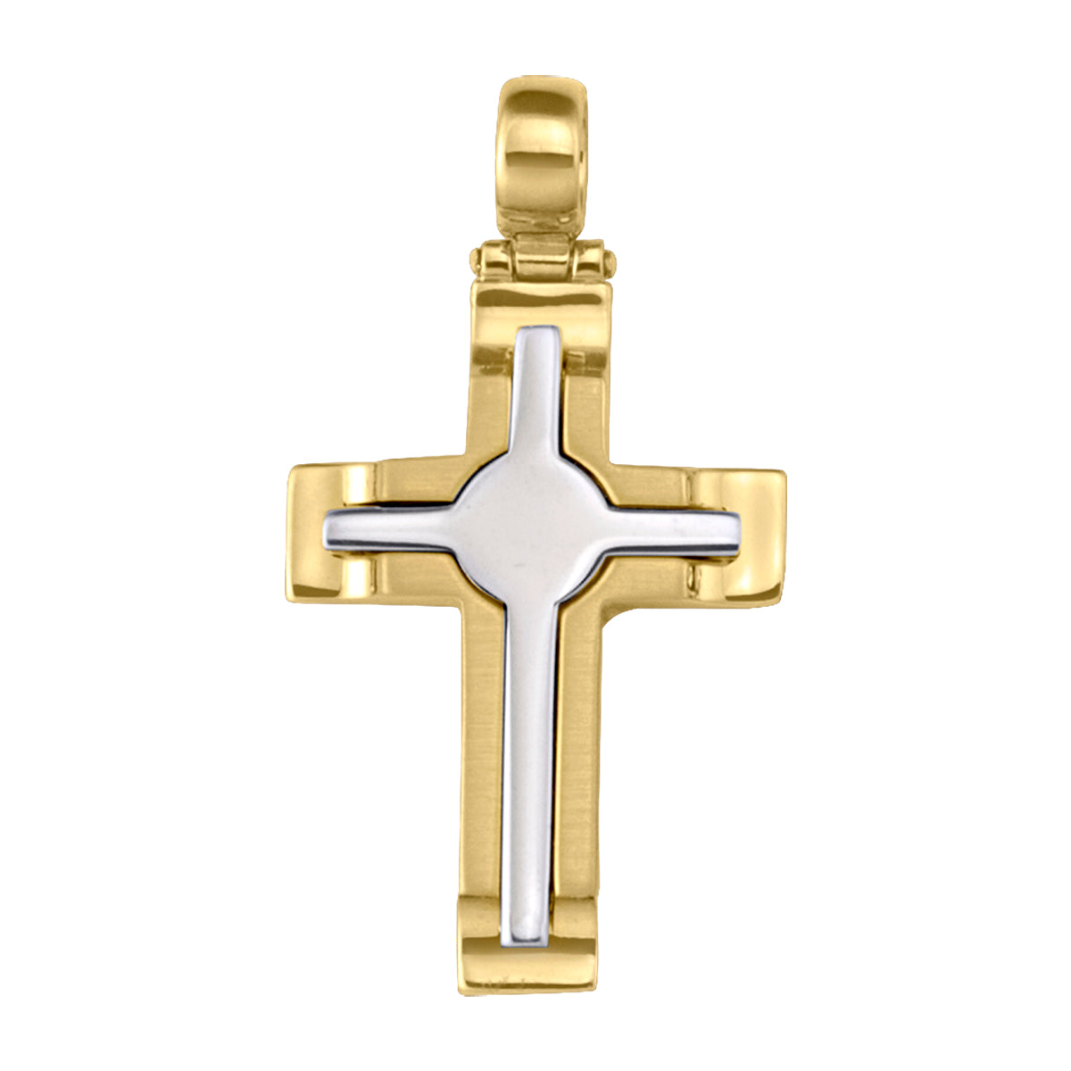 Two-Tone Gold Cross