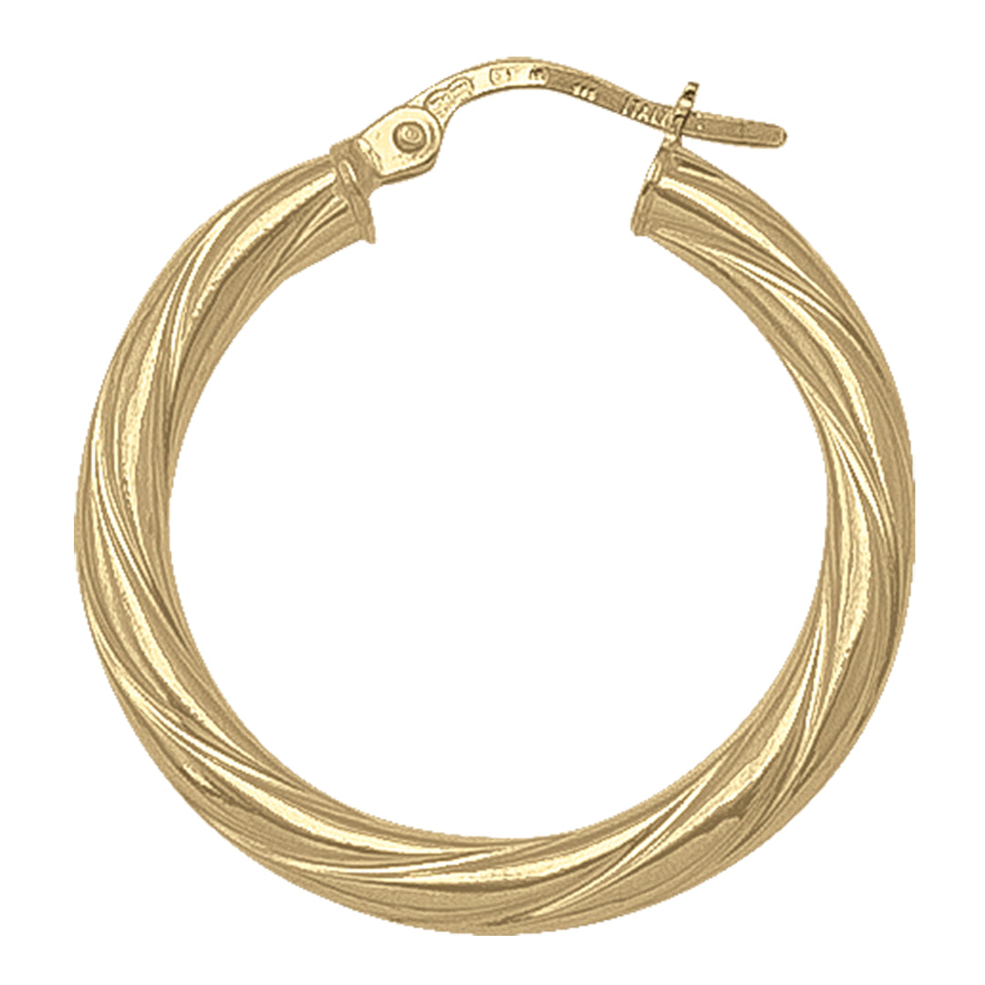 Yellow Gold Earring Hoop