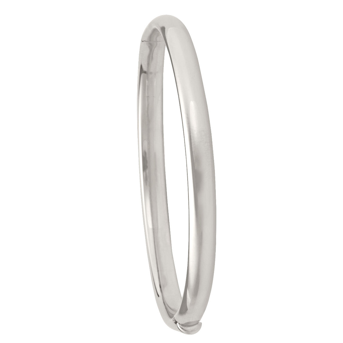 White Gold Polish Bangle