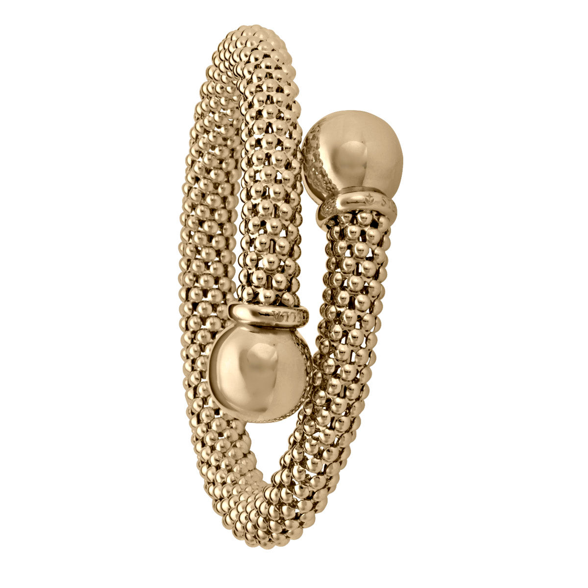 Yellow Gold FANCY MESH BANGLE