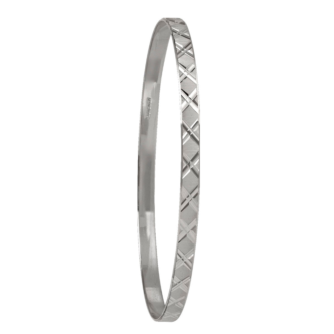 White Gold Bangle