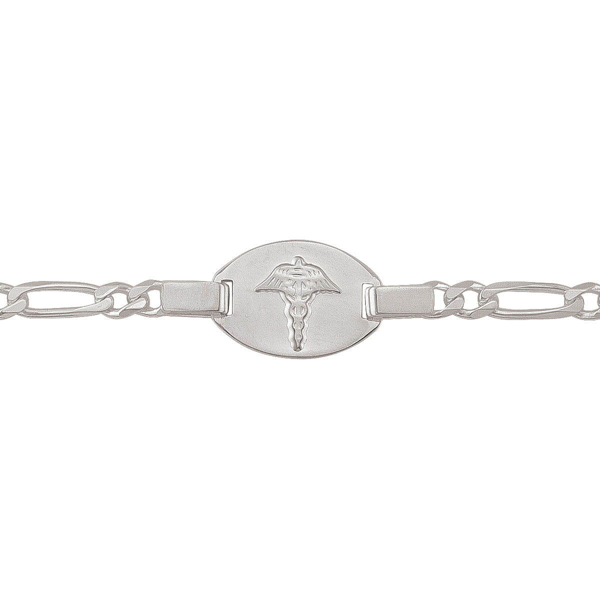 Sterling Silver Medical Alert Bracelet - Custom Engravable - XN7217