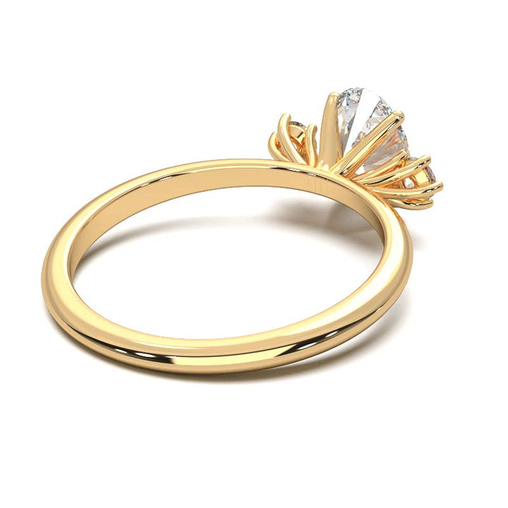 1 Carat Oval Lab-Grown Diamond Three-Stone Ring