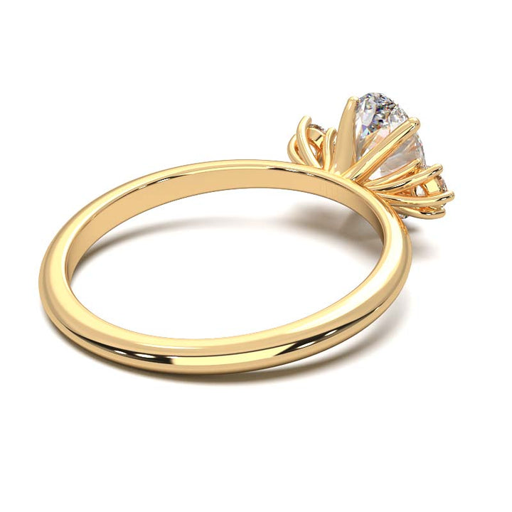 1 Carat Oval Lab-Grown Diamond Three-Stone Ring