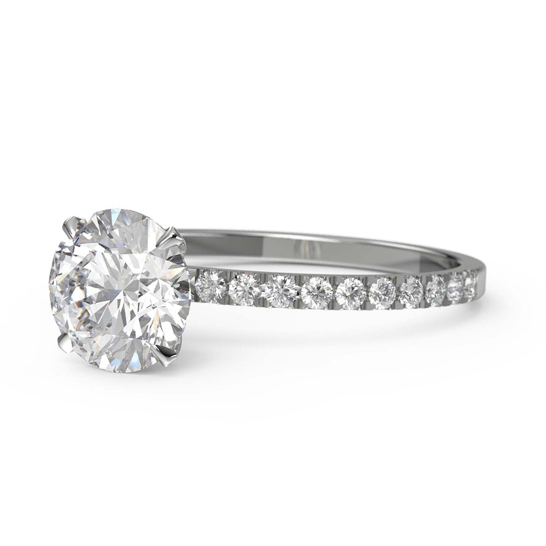 French cut diamond ring