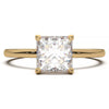 Princess Cut Lab-Grown Diamond Ring with Hidden Halo