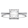 Princess Cut Lab-Grown Diamond Ring with Hidden Halo