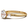Elegant 1.3 Carat Round Lab Grown Diamond Three Stone Engagement Ring