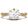 Elegant 1.3 Carat Round Lab Grown Diamond Three Stone Engagement Ring