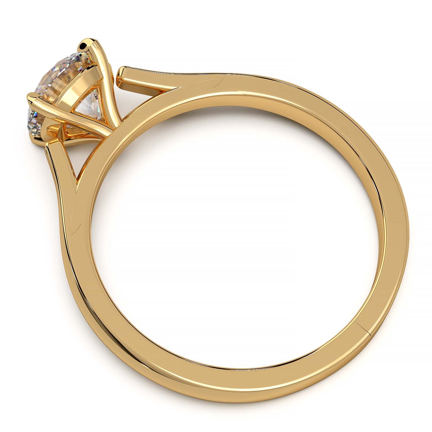 1ct Round Diamond Solitaire Engagement Ring Gold Platinum RUDIX JEWELLERY Rudix Jewellery