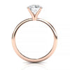 Timeless 7mm Moissanite Solitaire Ring with Tapered Band in Custom Metal