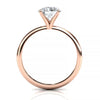 Elegant 1.3ct Lab Diamond Solitaire Engagement Ring with Tapered Band