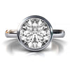 Timeless Elegance: Bezel Set Round Lab-Grown Diamond Engagement Ring (3-3.09)CT