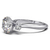 Elegant Three-Stone Engagement Ring with 1.5 Carat Center Stone