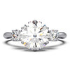 Elegant Three-Stone Engagement Ring with 1.5 Carat Center Stone