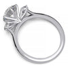 Elegant Three-Stone Engagement Ring with 1.5 Carat Center Stone