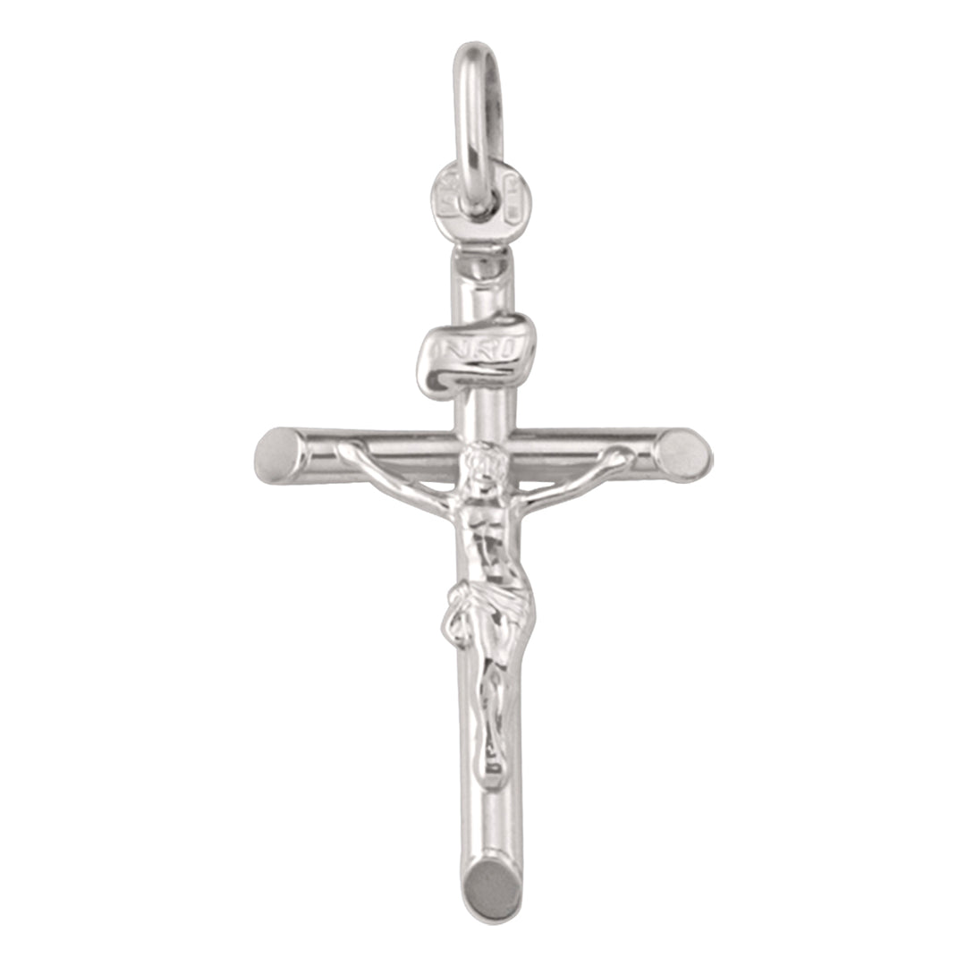 WHITE GOLD CRUCIFIX