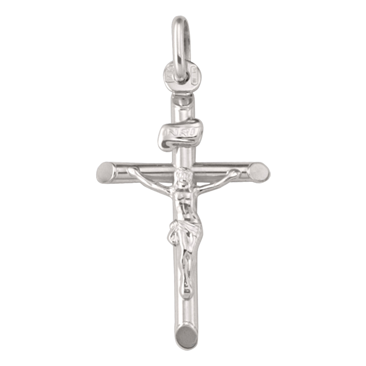 WHITE GOLD CRUCIFIX