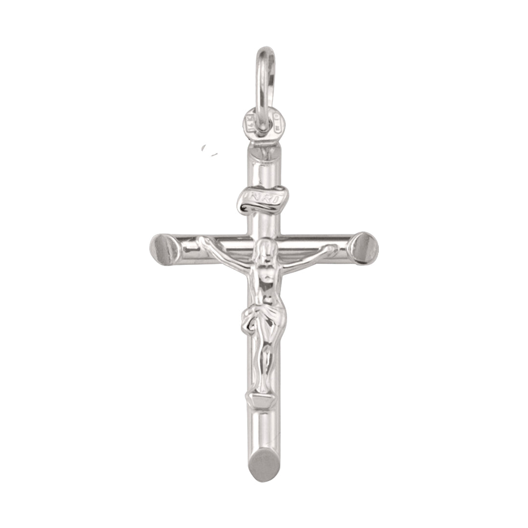 WHITE GOLD CRUCIFIX