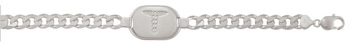 Sterling Silver Medical Alert Bracelet - Customizable Engraving - XN7221